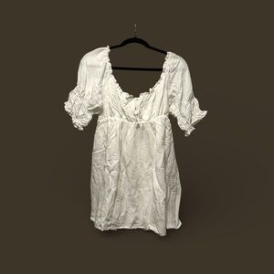 West of Melrose White Babydoll Dress